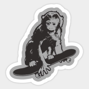 Skater Chimp Sticker